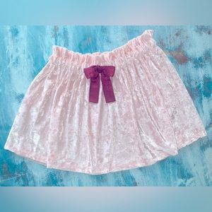 Ballet Pink velvet velour skirt